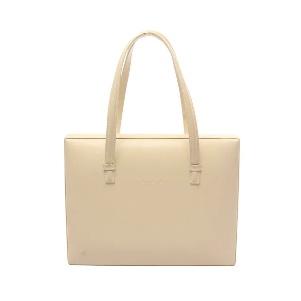 Loewe Handbag Leather Ivory White